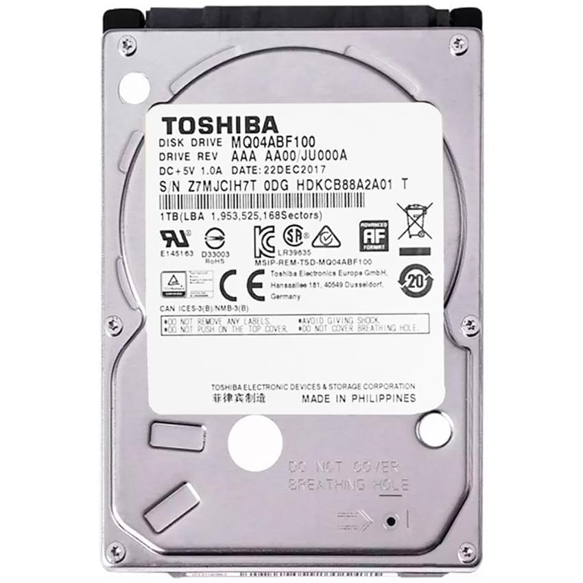 Disco Rigido Hdd 1Tb 2,5 Toshiba Mq04abf100